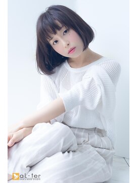 アルターリアン(aL ter LieN) 【aL-ter LieN TAKU】小顔カット☆ワンカール艶ボブ　千葉