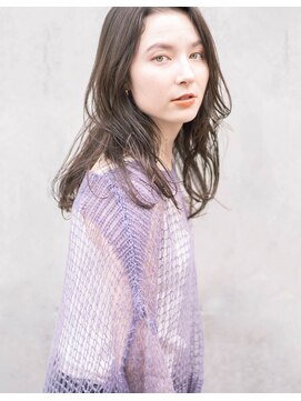 レジュアル(RESSUAL) ダークアッシュ 大人ガーリー かき上げ ミディ