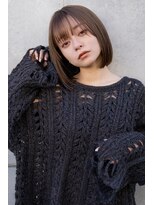 レジュアル(RESSUAL)&nbsp;前髪　くびれミディ　イヤリングカラー　ラベンダーカラー