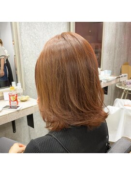 レイドバック(LAID BACK) オレンジブラウンカラー☆ダブルカラー☆ハイトーンカラー