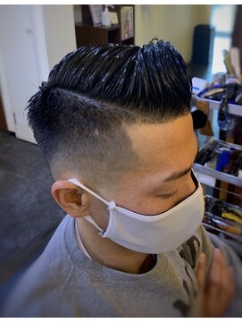 グッドマン バーバーショップ リョクチ(goodman barbar shop RYOKUCHI) ハードパートスタイル