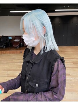 ペレ 渋谷(PELE) R83_ ペールブルー ブリーチ2回～