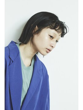 フェンヘアーアイス 中目黒(Fen.hair ici) ボブ　前髪パーマ　コンパクトボブ　黒髪
