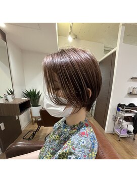 トレワ(trewa) 【札幌大通美容室trewa】ショート×グレージュカラー