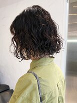 アイティーバイアルバム 北千住店(IT by ALBUM)&nbsp;ボブパーマ_シルキーベージュ斜めバング_ba411602