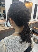 ヘアセット×ローポニー
