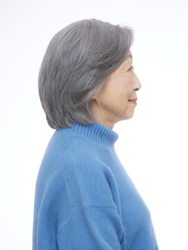 えがお美容室 【えがお美容室】60代グレイヘアの方に◎ボブパーマスタイル