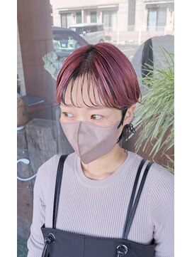 ヘアーサロン カヴィエ(hair salon covie) ピンクカラー、アンブレラカラー、デザインカラー