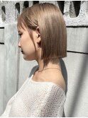 大人可愛い/切りっぱなしボブ/ハイトーンボブ/ショートボブ