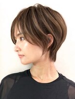 ネイロ バイ ジルブラン 葛西(NeiRo by JIL BLAN) ハイライト白髪ぼかしダブルカラーインナーカラーショートボブ