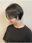耳掛けショート ショートボブ ハンサムショート