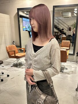 ディーカヘアー(Di KA HAIR) ピンクベージュ/YUDA/@dattyon