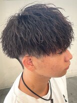 バース バイ ハピネス(BIRTH by happiness)&nbsp;奈良men's縦落ちツイストスパイラルパーマ刈り上げマッシュ