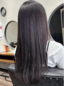 トゥルートラストトロワー 須玉店(True Trust trois) 大人可愛い20代30代40代 ラベンダーブラウン×ロング