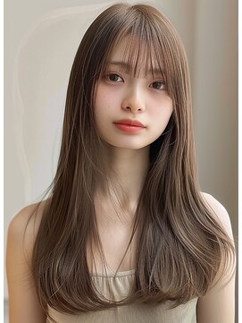 レヴ 草加店(LEV.) 外ハネブルーブラックワイドバング