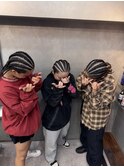 コーンロウ7本