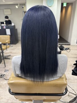 アジールヘア 所沢プロペ通り店(agir hair) ブルーブラックイメチェンカラー美髪トリートメント所沢