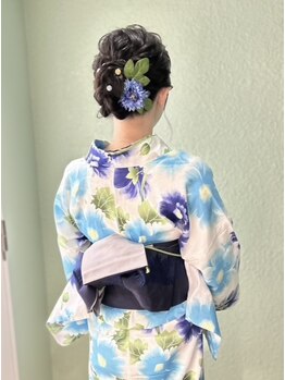 スタジオ キュー(studio q)の写真/美シルエット◎でも窮屈じゃないプロの浴衣着付け◇イベント直前でもお任せできる実力派！