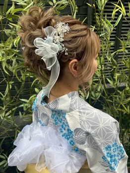 ケイティ(Keity)の写真/梅田駅スグ☆《電話予約・現金お支払い》でヘアセット＆浴衣着付￥4500～/ヘアアレンジ＆浴衣着付￥3700～