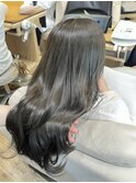 ブリーチなしオリーブカラー　くすみブラウン　アッシュブラウン