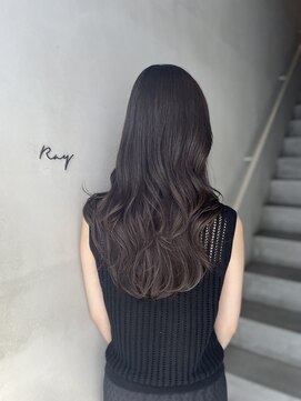 レイキョウト(Ray Kyoto) 『RayKyoto』大人可愛い30代40代暗髪グレージュゆる巻きロング