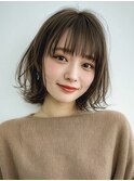 クラゲヘアー/小顔に見せるヘア/ココアベージュ/松ヶ崎/北柏
