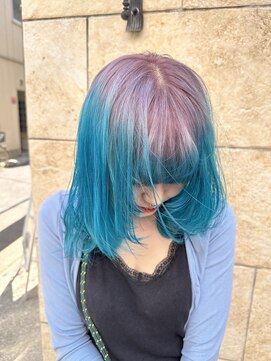 グロウ 渋谷(grow) ターコイズルーツカラー