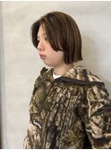 ボブ/ミニボブ/大人ハイライト/ハイライトカラー/20代/30代