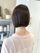 ローヴ 梅田(L'aube)&nbsp;ミニボブ　タッセルボブ グレージュ　髪質改善トリートメント