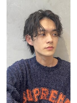 キャンバス バイ ネオリーブ 横浜西口(Canvas by neo.) 横浜★センターパートの波巻きパーマ