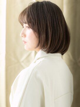 カバーヘアアンドスパ ブリス 浦和(COVER HAIR&SPA bliss) オリーブベージュAライン大人美人ひし形レイヤーボブ30代40代X