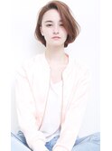 ふんわりパーマボブヘアスタイル
