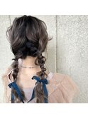 [The  C  岩崎あつき]大人可愛いヘアアレンジお洒落ツインテール