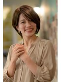大人ナチュラルショートボブ
