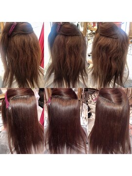 大嶋直樹の美容室 表参道 高難易度縮毛矯正＝手で乾かしただけです。本当です。