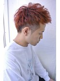 レッドオレンジ×アップバングツーブロック★  藤原