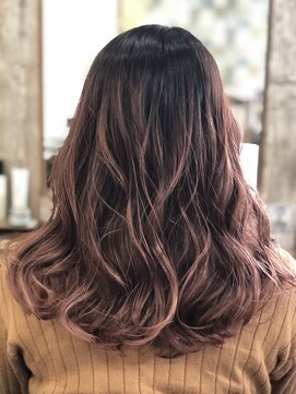 ラニ タテヤマ(LANI tateyama) エアータッチバレイヤージュ×ピンクアッシュ