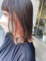 サロンドミルク 新百合ヶ丘店(salon de MiLK)&nbsp;ケアブリーチで染めるインナーカラー【新百合ヶ丘】