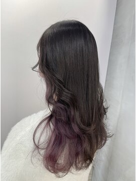 リーオオサカ(Lee Osaka) 【Lee大阪店】インナーカラー×バイオレット/新出奈津樹