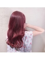 ヘアリゾートエーアイ 新宿西口店(hair resort Ai) ブリーチなしでできるラズベリーピンク♪