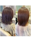 【loje】髪質改善/縮毛矯正 ツヤ髪＊酸性ストレート/takahira