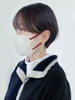 アイティーバイアルバム 北千住店(IT by ALBUM)&nbsp;暗髪アッシュョート_斜めバンググレージュカラー_ba443661