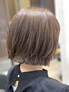 アトリエコア(Atelier Coa) ショートカット前下がりボブショートボブグレージュカラー