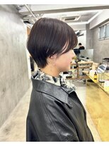 ソーコ 渋谷(SOCO)&nbsp;大人ショートボブショートカットハンサムショート前髪ありくびれ