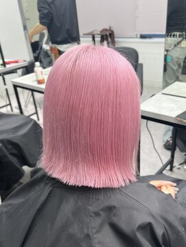 ペレ 渋谷(PELE) デザインカラー/レイヤーカット/ウェットヘア/オリーブベージュ