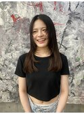 【ステップボーンカット】ロングヘアースタイル
