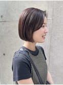 ミニボブボブショートショートボブ暖色カラー