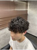 滋賀/南草津/メンズ美容室/波巻きツイストスパイラルパーマ