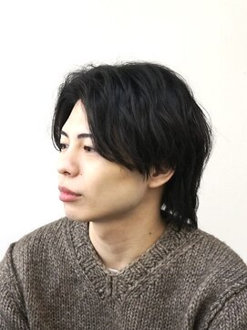 シルフィ(sylph) センターパート_マッシュウルフ_ニュアンスパーマ