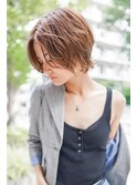 【GEEKS渋谷】ナチュラルショートウルフ/春カラー/小顔/レイヤー